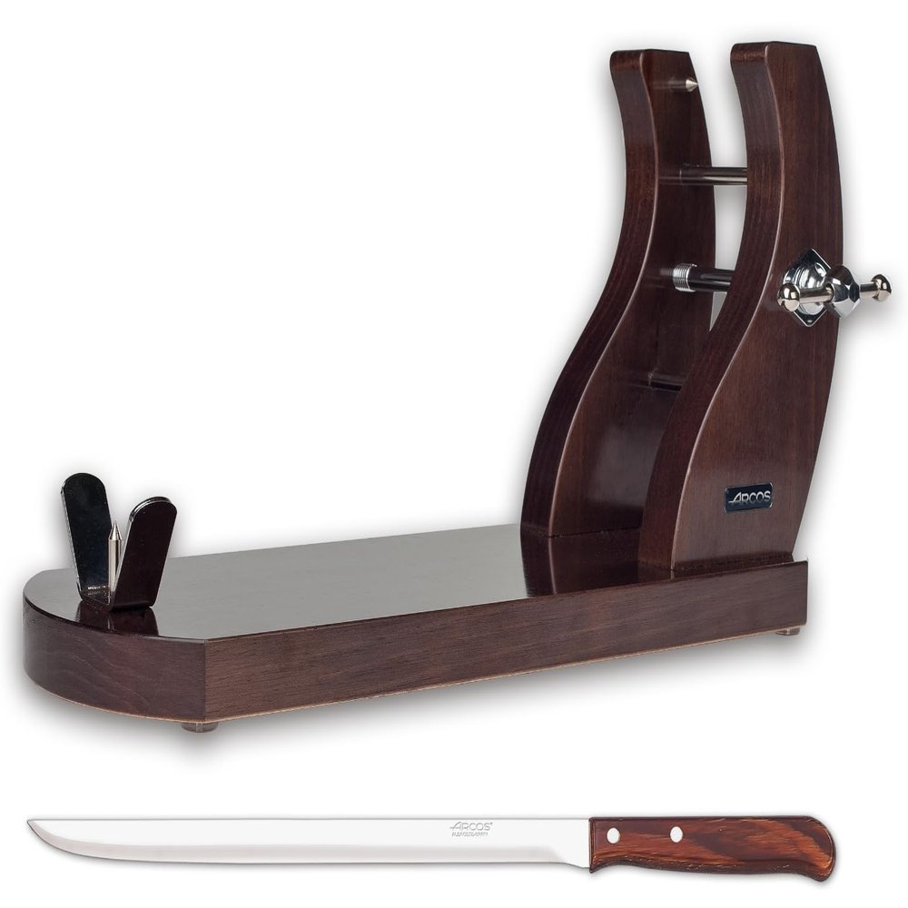 Arcos 807911 Pack Ham Holder, Stainless Steel, Brown, Standard