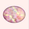 Komar Wall Picture Mosaic Circle Rosso | Poster, Picture, Living Room, Bedroom, Decoration, Art Print | Without Frame | P093A-30x40 | Size: 30 x 40 cm (Width x Height) view 1