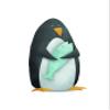 Komar Wall Picture Cute Animal Penguin Poster Picture Children's Room Living Room Bedroom Decoration Art Print No Frame P111C-30x40 cm Size 30 x 40 cm (Width x Height) view 1