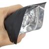 100 Pack Mylar Bags 4 x 6 Inch Resealable Smell Proof Bags Foil Pouch Bag Flat Bag Matte Black view 3