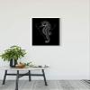 Komar Wall Picture Sea Horse Black | Poster, Picture, Living Room, Bedroom Decoration, Art Print | Without Frame | P079D-40x50 | Size: 40 x 50 cm (Width x Height) view 2