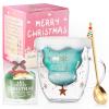 Binoster Cute Mugs Christmas Coffee Mug, Tea Cup, Milk Cup Glasses Double Wall Insulated Glasses Espresso Cup, Best Christmas for Women,Men,Kid, Office and Personal view 1