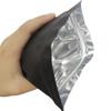 100 Pack Mylar Bags 5.5 x 7.8 Inch Resealable Foil Pouch Bag Food Storage Pouch Matte Black view 3