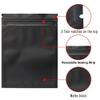 100 Pack Mylar Bags 5.5 x 7.8 Inch Resealable Foil Pouch Bag Food Storage Pouch Matte Black view 4