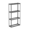 Borroughs Heavy-Duty 4-Level Shelving Frame, 14-Gauge Commercial Steel, Gray, 72" H x 36" W x 12" D view 1