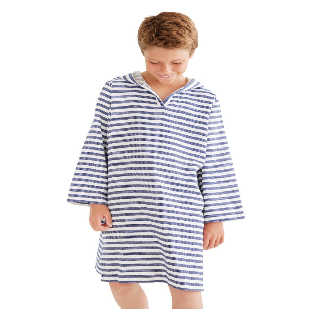 Toddler Bathrobe & Swim Cover Up for Girls & Boys - Hooded Baby Beach Towels - AMALFI - Poncho Towels for Baby - Turkish Cotton - XS 6 Months to 2 Years