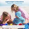 Kids Bathrobe & Swim Cover Up for Girls & Boys - Hooded Kids Beach Towels - AMALFI - Poncho Towels - Turkish Cotton - Large 8-10 Years view 2