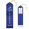 RibbonsNow Horse Show Ribbons 1st - 6th Place - 72 Total Ribbons - 12 Each Place with Card & String view 2