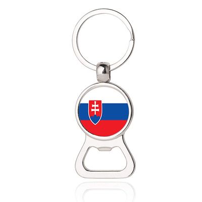 National Flag Style Slovakia Creative Keychain Bottle Opener Souvenir Gift