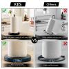 KES Matte Black Paper Towel Holder Countertop, Kitchen Paper Roll Holder Stand with Weighted Base Heavy for Standard or Gaint Rolls SUS304 Stainless Steel Matte Black, KPH202-BK view 2
