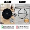 KES Matte Black Paper Towel Holder Countertop, Kitchen Paper Roll Holder Stand with Weighted Base Heavy for Standard or Gaint Rolls SUS304 Stainless Steel Matte Black, KPH202-BK view 3