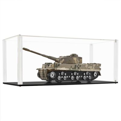 Odoria Clear Acrylic Assembly Required Display Box Case 13.3L 5.5H Dustproof Car Model Display