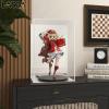 LASOA Acrylic Display Case for Collectibles  Clear Display Box with Mirrored Back and Base, Self-Assembly Showcase for Figurines, Models, and Memorabilia, 10x6x12inch view 2