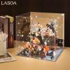 LASOA Acrylic Display Case for Collectibles  Clear Display Box with Mirrored Back and Base, Self-Assembly Showcase for Figurines, Models, and Memorabilia, 11x11x11inch view 2