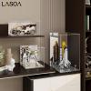 LASOA Acrylic Display Case for Collectibles  Clear Display Box with Mirrored Back and Base, Self-Assembly Showcase for Figurines, Models, and Memorabilia, 9x9x9inch view 3