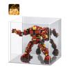LASOA Acrylic Display Case for Collectibles Clear Display Box with Mirrored Back and Base, Self-Assembly Small Showcase for Figurines, Models, and Memorabilia, 6x6x6inch view 1