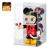 LASOA Acrylic Display Case for Collectibles  Clear Display Box with Mirrored Back and Base, Self-Assembly Showcase for Figurines, Models, and Memorabilia, 10x10x14inch view 1
