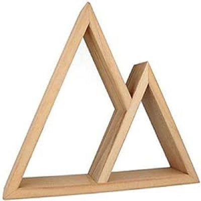 Artemio Wood Wall Shelf to Decorate 37 x 30 cm - Mountain