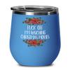 Christmas Wine Tumbler for Best Friend Fuck Off Im Watching Christmas Movies Funny Coffee Mugs Movie Lover Tea Cup Christmas Present for Men and Women view 1