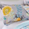 Greenland Home Watercolor Dream 100% Cotton Quilted Pillow Sham, Gray, Standard 20x26 inches view 2