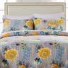 Greenland Home Watercolor Dream 100% Cotton Quilted Pillow Sham, Gray, Standard 20x26 inches view 4