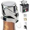 KLOVEO Champagne Stoppers - Patented Seal - Made in Italy - Professional Grade WAF Champagne Bottle Stopper - Prosecco, Cava, and Sparkling Wine Bottle Stopper view 1