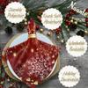 Naanle Christmas Cloth Napkins Dinner Table Napkins Set of 4, Snowflake Solid Washable Reusable Polyester Napkins with Hemmed Edges for Home Holiday Party Wedding Oversized 20 x 20 in view 2