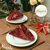 Naanle Christmas Cloth Napkins Dinner Table Napkins Set of 4, Snowflake Solid Washable Reusable Polyester Napkins with Hemmed Edges for Home Holiday Party Wedding Oversized 20 x 20 in view 4