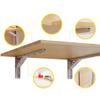 Wall-Mounted Table Folding Wood Dining Tables, Kitchen/Laundry Workbench/Laptop Table, Stable Sturdy Wall Table for Kitchen Laundry Room Restaurant view 2