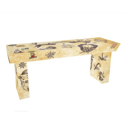 Christmas Buffet Table, Holiday Fun, Coffee Table, Christmas Decor for Holidays - Perfect Christmas Decoration for the Christmas Party - Lightweight, Durable, CORRUGATED CARDBOARD Portable Table