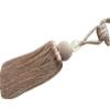 1 Pair Decorative Tassel Curtain Buckle Curtain Tiebacks Rope Simple Curtain Tassel Holdbacks for Living Room & Bedroom (Beige) view 1