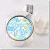 Ready to Pop Baby Shower Stickers | Blue and Faux Gold Polkadot | 48 Stickers - 1.67 Inches Round | Ready to Pop Baby Shower Labels | Baby Shower Stickers for Boys view 2