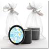 Ready to Pop Baby Shower Stickers | Blue and Faux Gold Polkadot | 48 Stickers - 1.67 Inches Round | Ready to Pop Baby Shower Labels | Baby Shower Stickers for Boys view 3