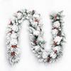 LX 270 X 30 cm Snow King Fir Garland with Pine Cones Christmas Garlands for Stairs Staircase Fireplaces Xmas Tree Decoration view 1