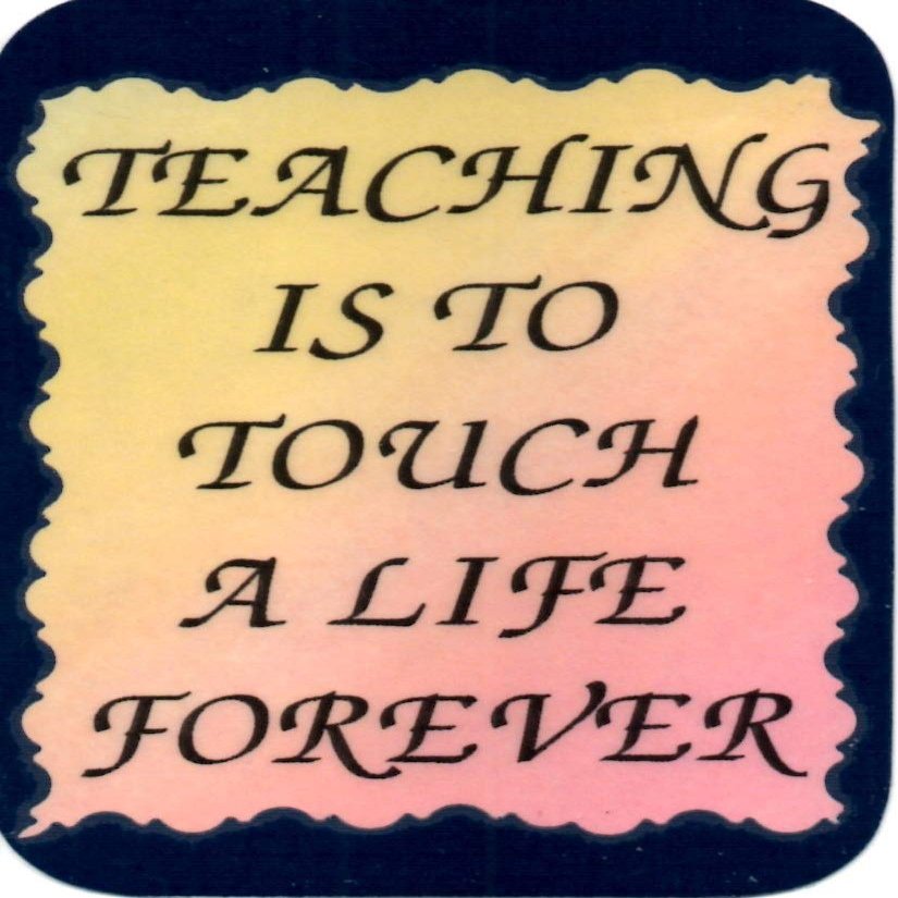 3" x 4" Professional Saying Refrigerator Magnet 4003 Teaching is to Touch A Life Kitchen Decor Gifts for Family Friends Neighbors Housewarming Christmas Birthday Any Occasion Coworkers