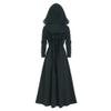 Warm Coat Tops Women, Amiley Women Winter Coat Tops Long Winter Parka with Faux Fur Hooded Button Vintage Jacket Outwear Black view 2