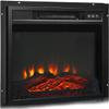 18"x17" 1400W Freestanding Electric Fireplace Mantel Insert With Remote Control Wall-Mounted Heater Realistic Flame Effect 3 Levels Flame Brightness Can Place in TV Stand Operates With Or Without Heat view 1