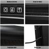 18"x17" 1400W Freestanding Electric Fireplace Mantel Insert With Remote Control Wall-Mounted Heater Realistic Flame Effect 3 Levels Flame Brightness Can Place in TV Stand Operates With Or Without Heat view 2