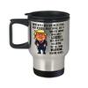 10th Wedding Anniversary for Wife Donald Trump Coffee Travel Mug Happily Married Gifts You've Been A Great Wife For 10 Years Funny Gag Gifts From Husb view 1