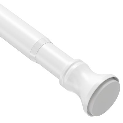 Amazer Spring Tension Shower Curtain Rod, 42-72 Inches Rust-Resistance Tension Curtain Rod Bathroom Rod, Adjustable Shower Curtain Rod No Drill, White