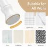 Amazer Spring Tension Shower Curtain Rod, 42-72 Inches Rust-Resistance Tension Curtain Rod Bathroom Rod, Adjustable Shower Curtain Rod No Drill, White view 3
