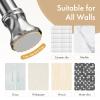 Amazer Spring Tension Shower Curtain Rod, 42-72 Inches Rust-Resistance Shower Curtain Rod Bathroom Rod, Chrome view 3