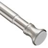 Amazer Spring Tension Shower Curtain Rod, 42-72 Inches Rust-Resistance Tension Curtain Rod Bathroom Rod, Adjustable Shower Curtain Rod No Drill, Nickel view 1