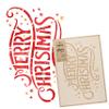 NAKLEO Christmas Painting Stencil, Reusable Plastic Artificial Snow Spray Stencil for Window Decoration, M 16.9x25.2, Christmas Patterns, Merry Christmas view 1