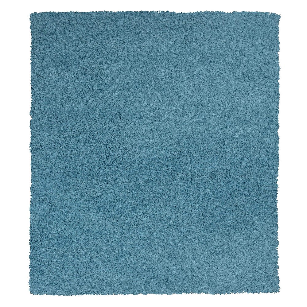 HomeRoots Decor 3'3" x 5'3" Polyester Highlighter Blue Area Rug