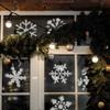 NAKLEO Christmas Painting Stencil, Reusable Plastic Artificial Snow Spray Stencil for Window Decoration, L 23.2x37.4, Christmas Patterns, Snowflakes view 2