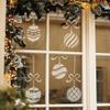 NAKLEO Christmas Painting Stencil, Reusable Plastic Artificial Snow Spray Stencil for Window Decoration, M 16.9x25.2, Christmas Patterns, Christmas Ball Bauble view 2