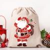 NAKLEO Christmas Painting Stencil, Reusable Plastic Artificial Snow Spray Stencil for Window Decoration, L 23.2x37.4, Christmas Patterns, Santa Claus view 3