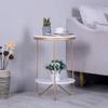 Coffee Tables WFF Marble Side Table, Metal Frame/Bedside Table/Sofa Table Telephone Table, Can Be Used for Bedside Sofa Reading, Gold view 4