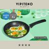 Ballarini Vipiteno Z1023-603 Vipiteno Frying Pan, Deep, 11.0 inches (28 cm), Glass Lid Included (Boxed), Made in Italy, Induction Compatible, Gas Fire, Nerolite Coating view 2